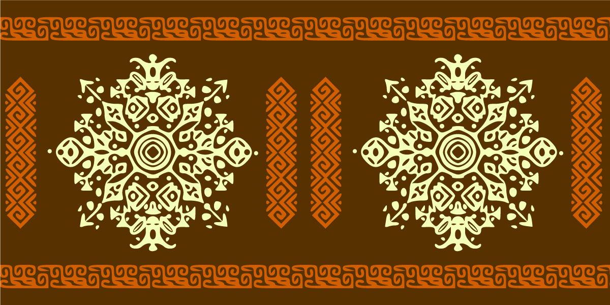 vinylový koberec mandala súbor motívov mandaly - Tenstickers