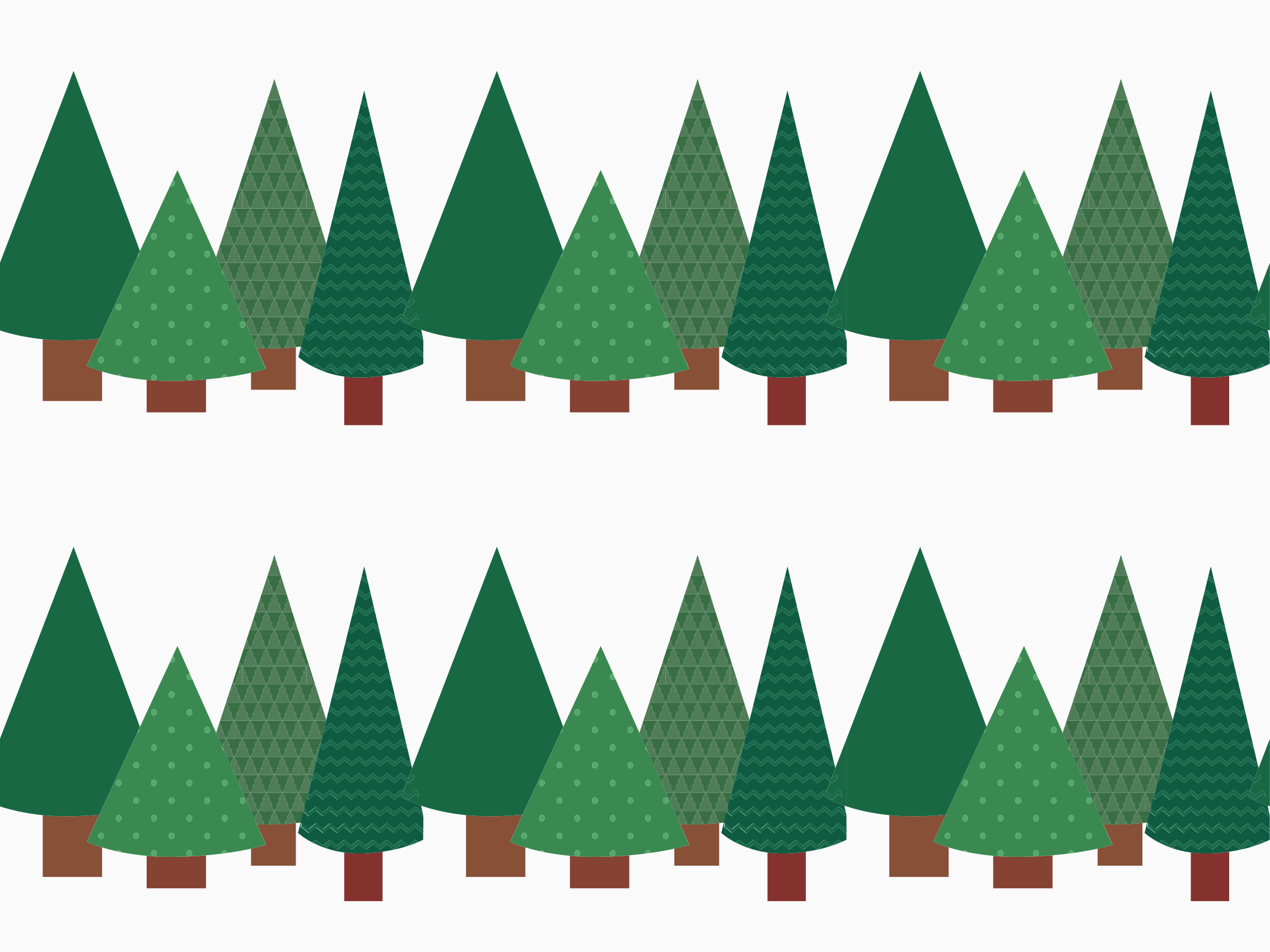 Patchwork vzor vianočný stromček vintage koberec - Tenstickers