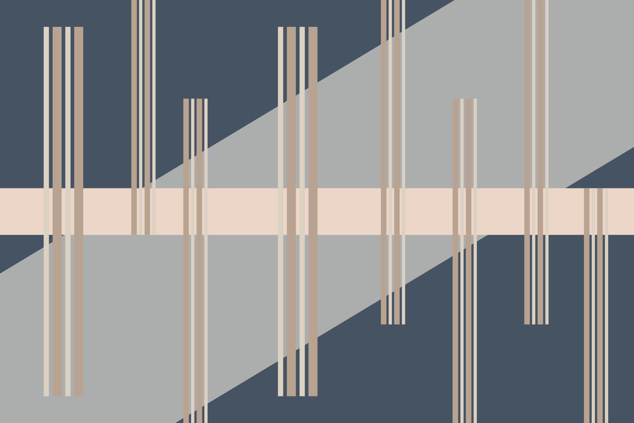 pruhovaný vinylový koberec pruhovaná estetika - Tenstickers