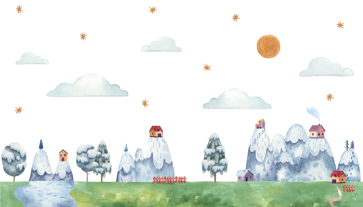 šedá podložka na hranie pre bábätká nordic mountain - Tenstickers