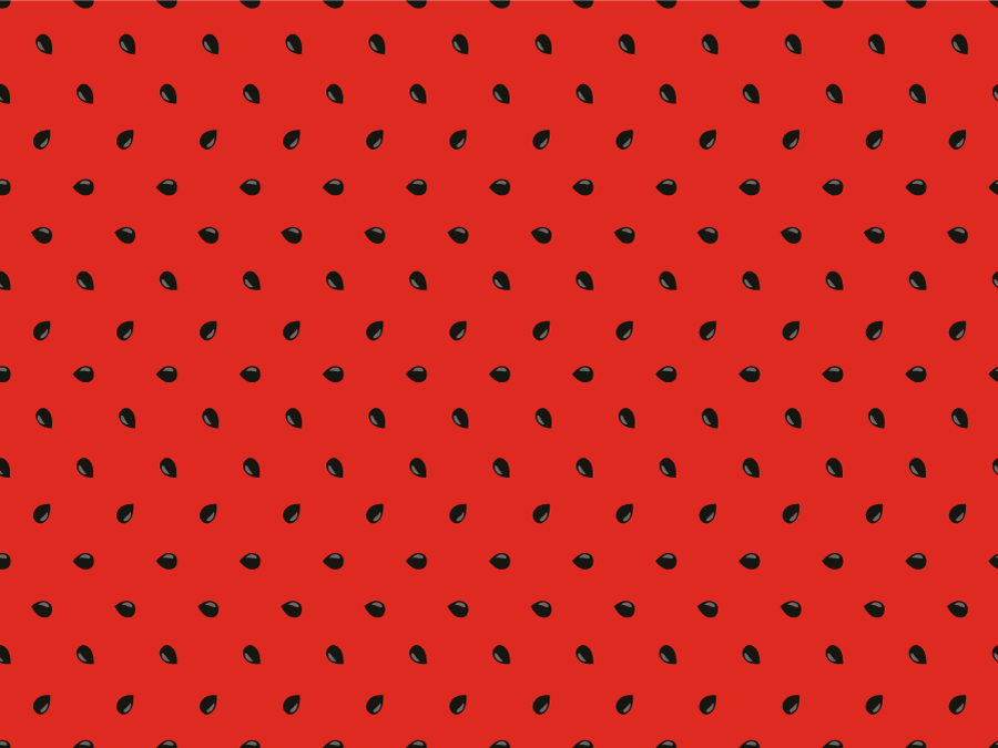 vinylový koberec do kuchyne vzor červených semien - Tenstickers