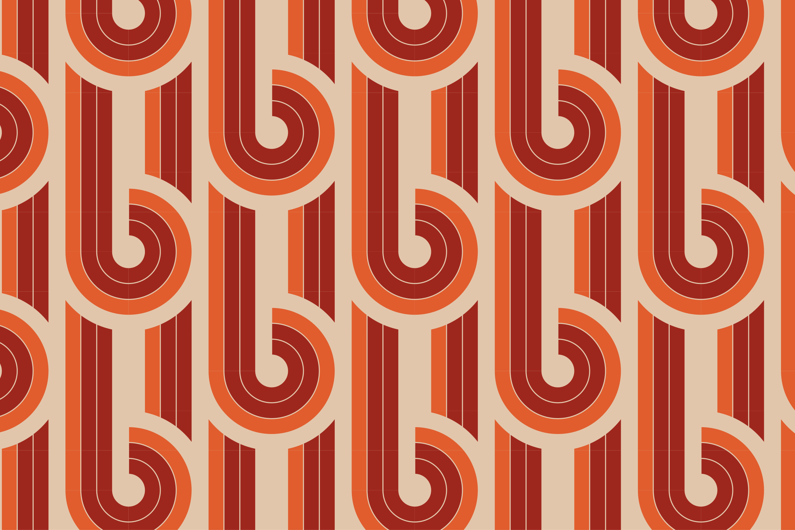 vinylový koberec geometrické tvary retro geometrický vzor - Tenstickers