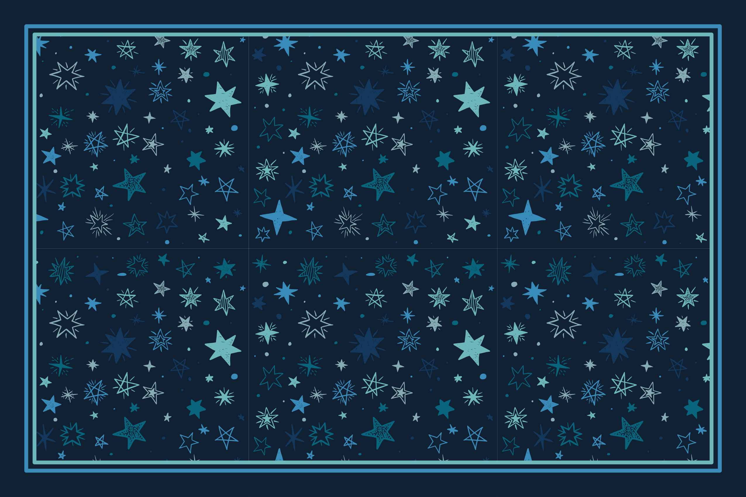 hviezdy vinylový koberec dizajn nebeského motívu - Tenstickers