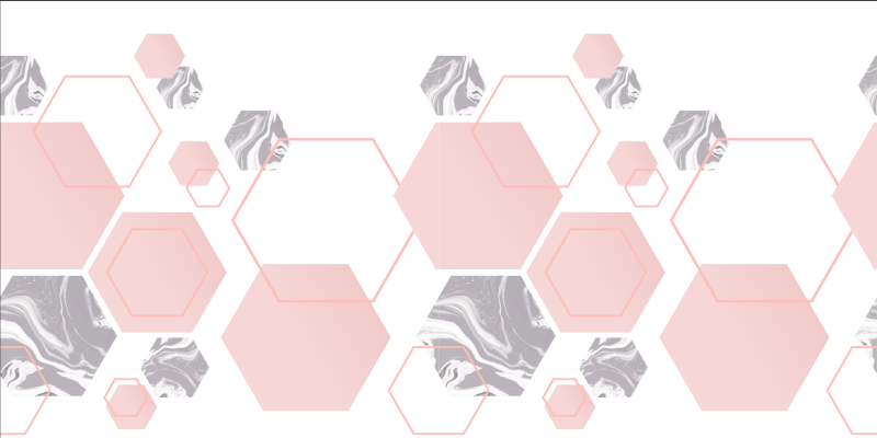 mozaika vinylový koberec mramorované šesťuholníky - Tenstickers