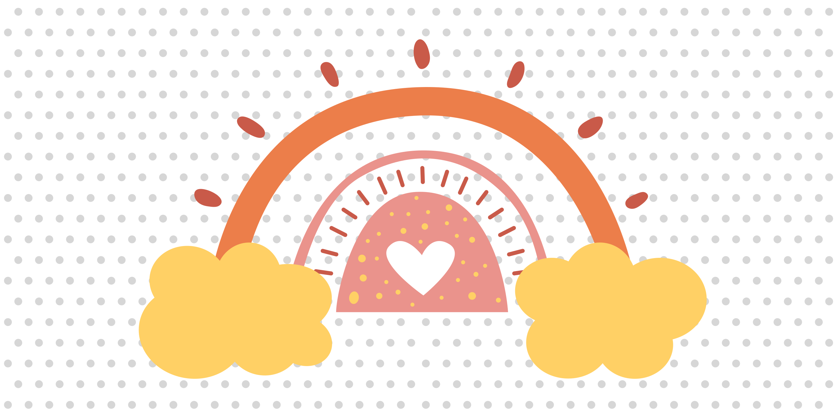 vinylový koberec pre bábätko dúhová oblaková krajina - Tenstickers