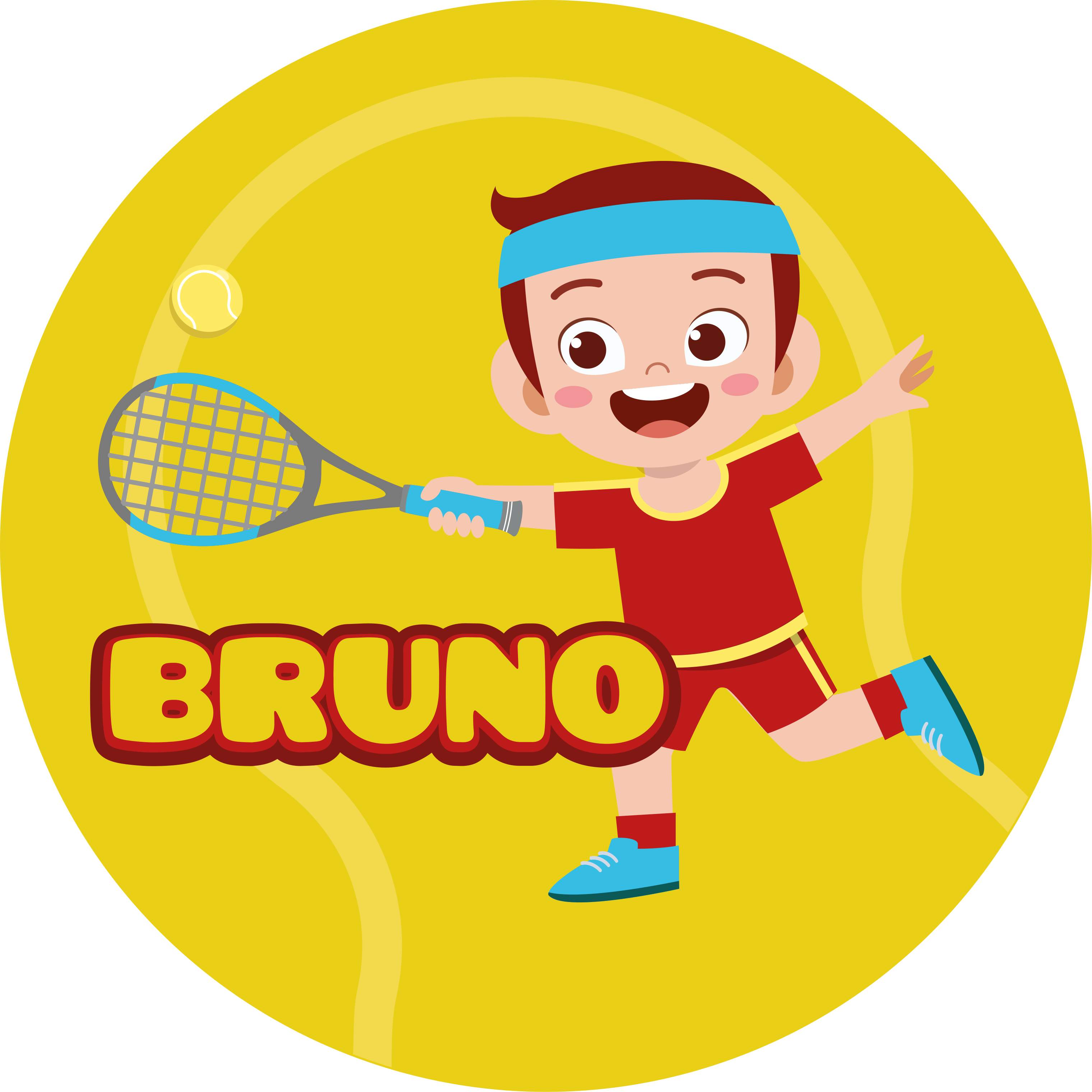 vinylový koberec s menom personalizované športy - Tenstickers