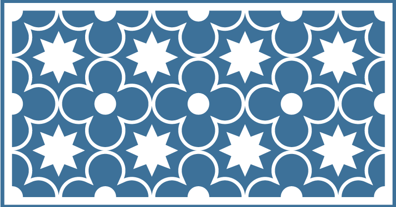 vinylový koberec kachličky tradičný motív - Tenstickers