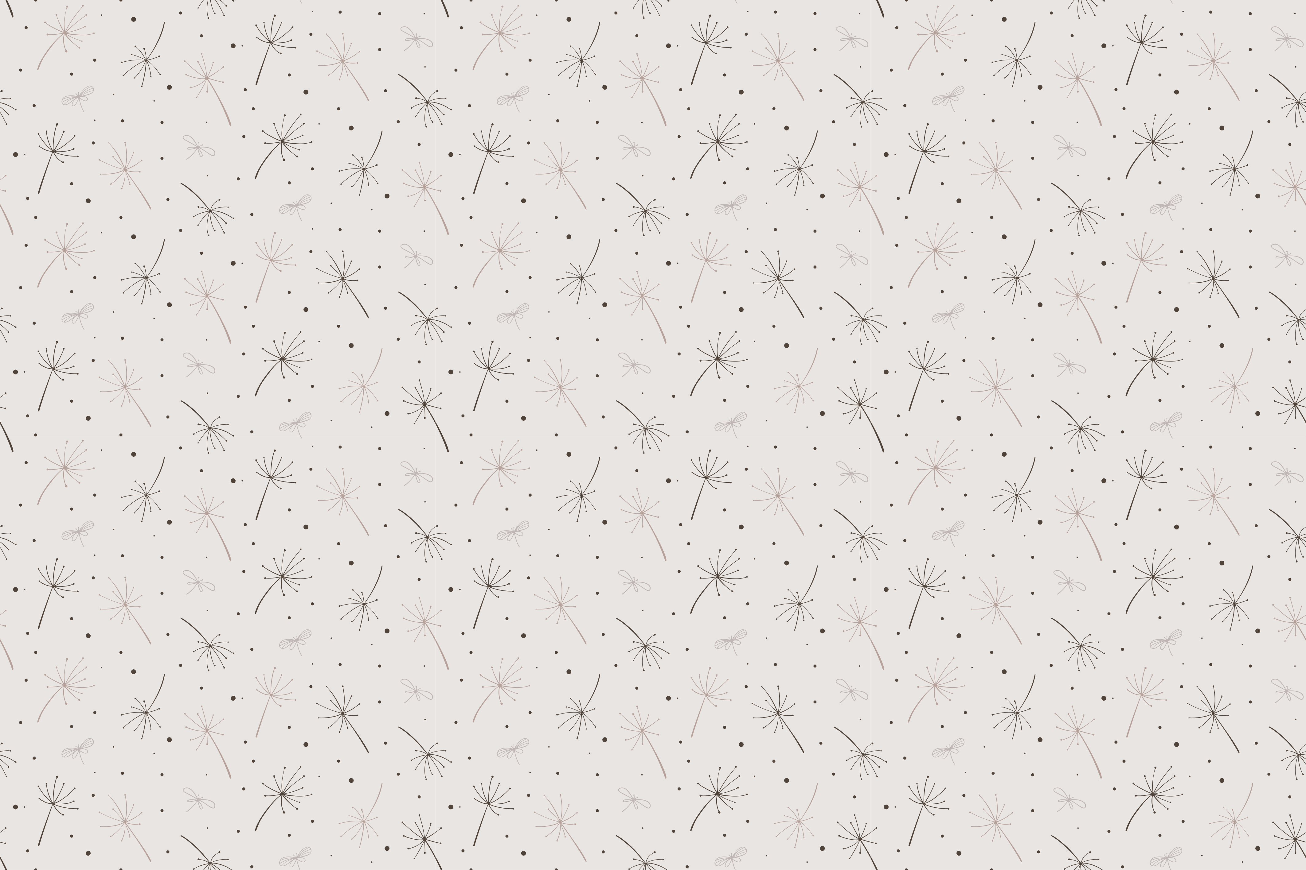 Tenký trávový kvetinový koberec v škandinávskom štýle - Tenstickers