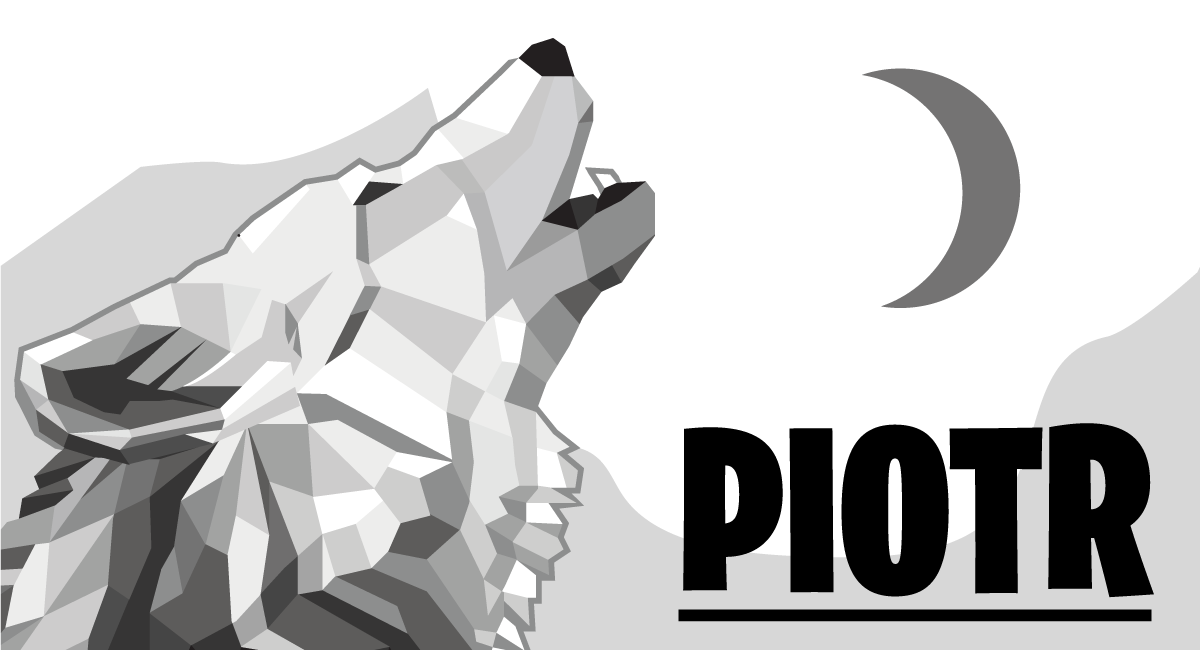 vinylový koberec s menom geometrický vlk - Tenstickers