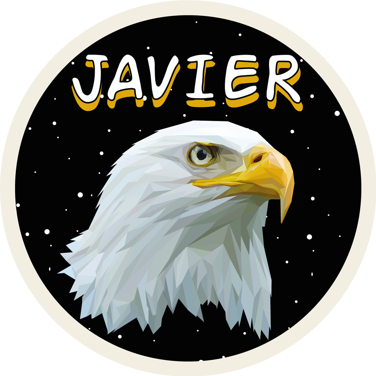 vinylový koberec s menom prispôsobiteľný orol - Tenstickers