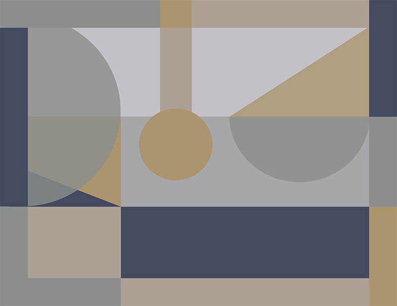 šedá a hnedá s okrajmi geometrické koberce - Tenstickers