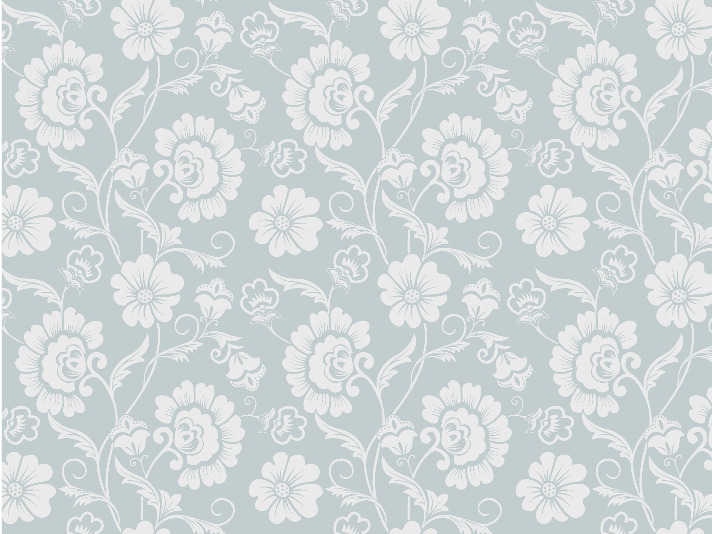 vinylový koberec kvety a rastliny elegant Floral Pattern - Tenstickers