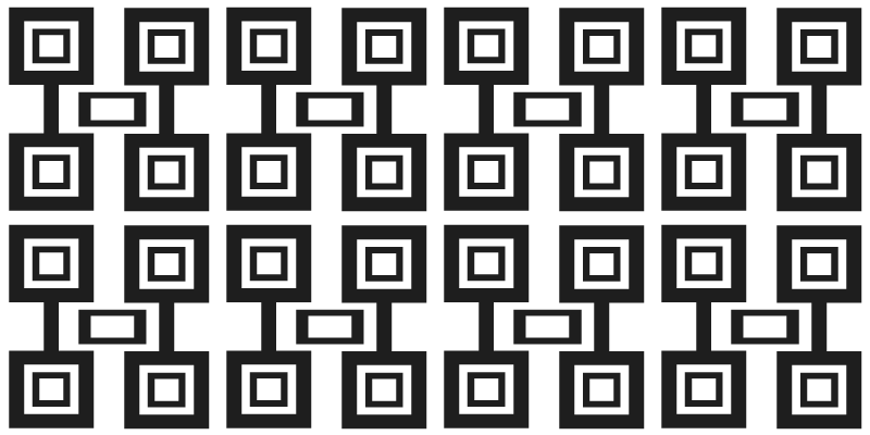 Štvorcové geometrické koberce v kozmopolitnom štýle - Tenstickers