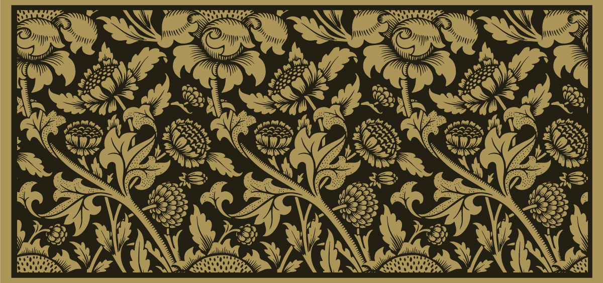 vinylový koberec s kvetmi akcent botanického vzoru - Tenstickers