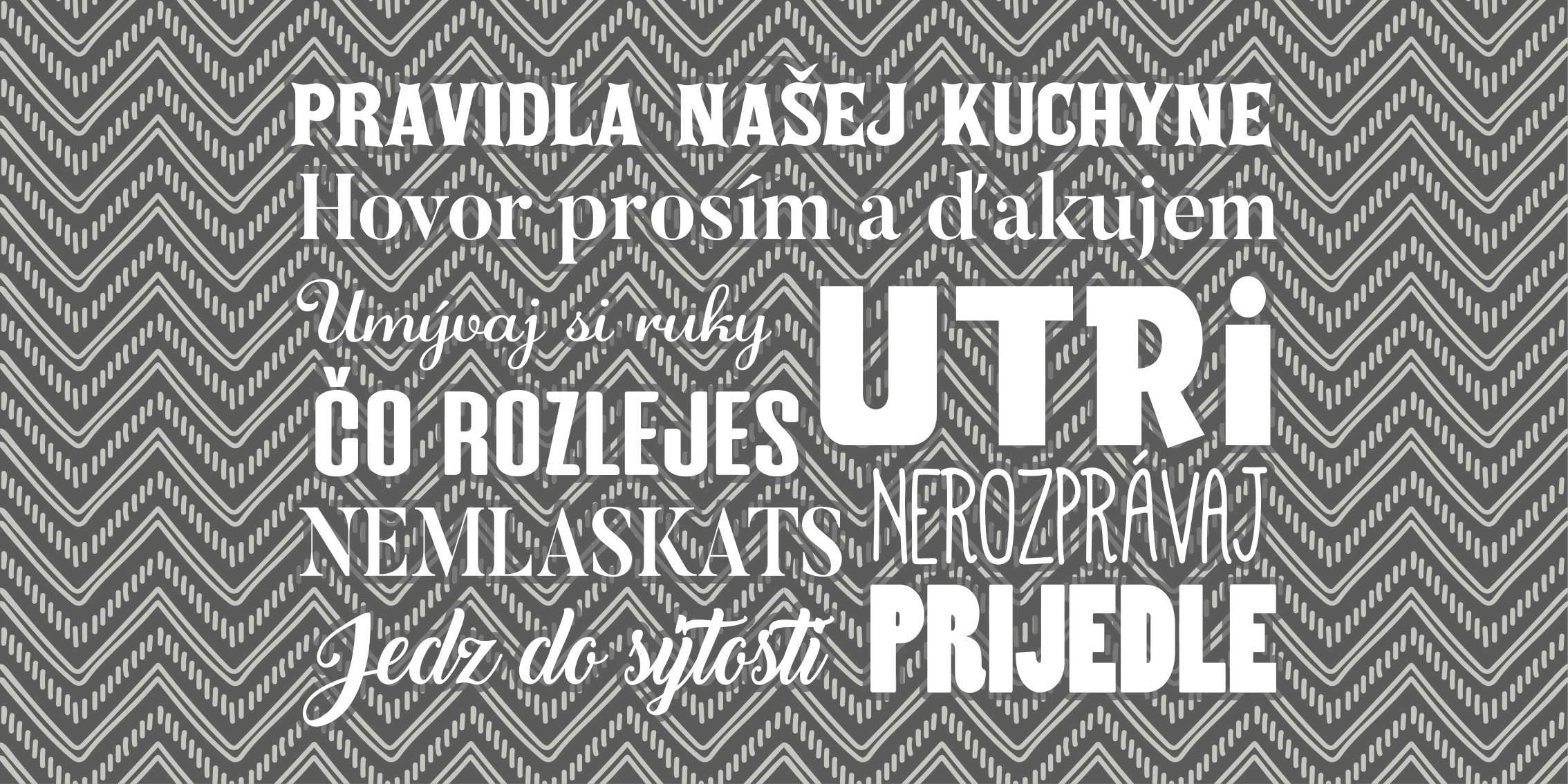 Vinylový koberec pravidlá kuchyne - Tenstickers