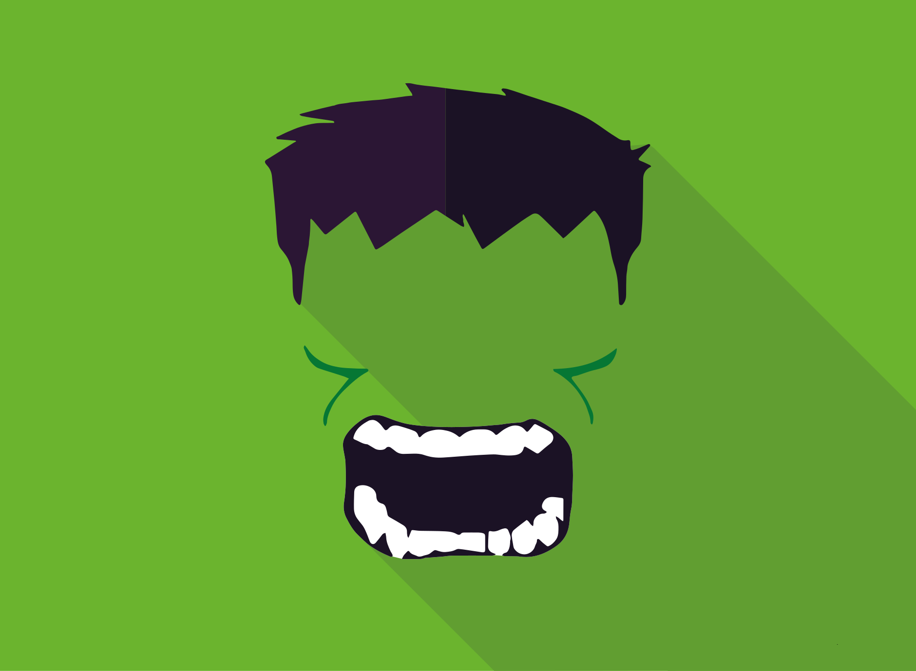 Zelený koberec so superhrdinom - Tenstickers