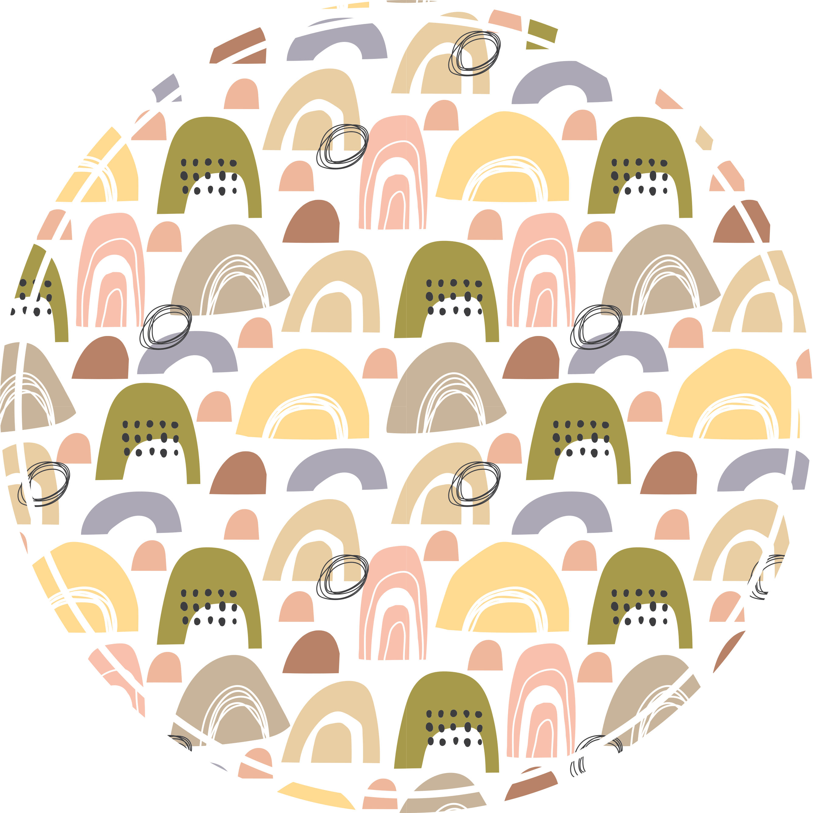 Vinylový koberec severský dúhový vzor - Tenstickers