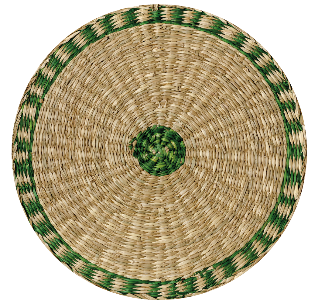 drevo vinylový koberec tkaná okrúhla textúra - Tenstickers