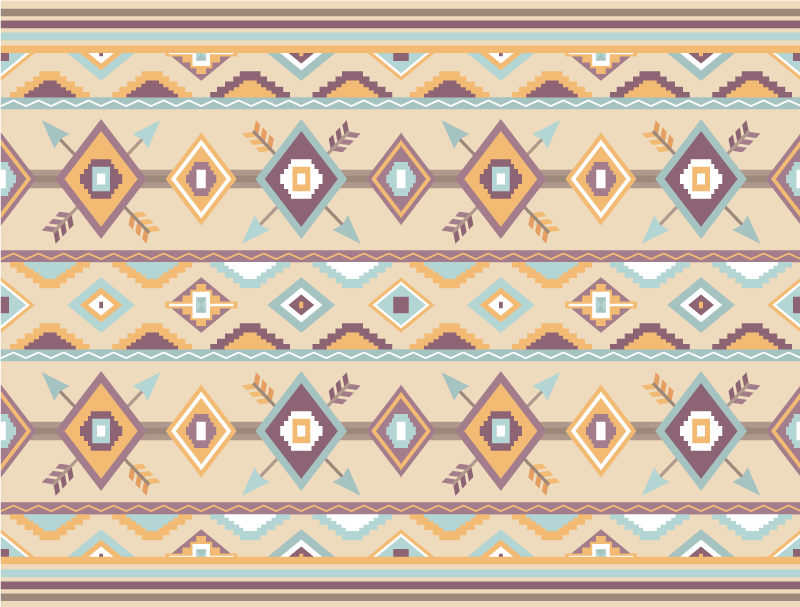 béžový vinylový koberec etnický berber - Tenstickers