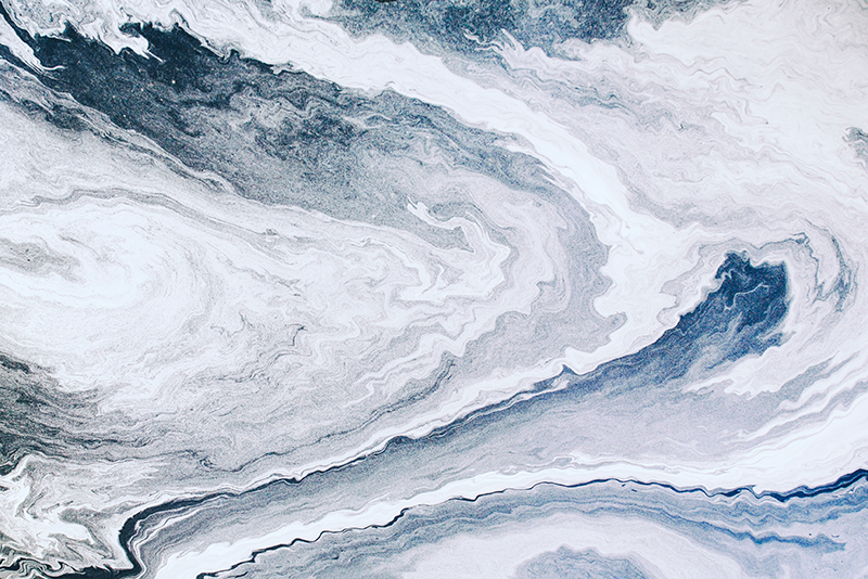 Mramorový vinylový koberec minimalistická modrá a sivá - Tenstickers