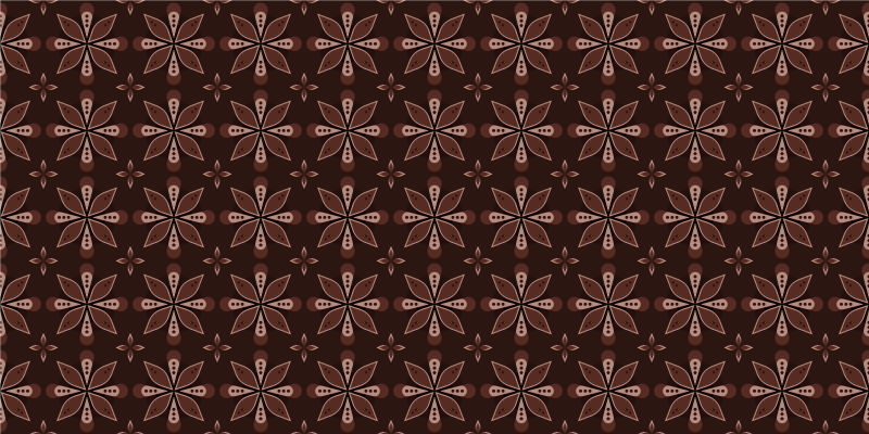 vinylový koberec do predsiene geometrická kvetinová symetria - Tenstickers