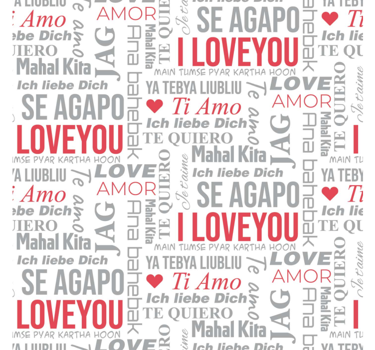 tapety s nápismi i love you rôzne jazyky - Tenstickers