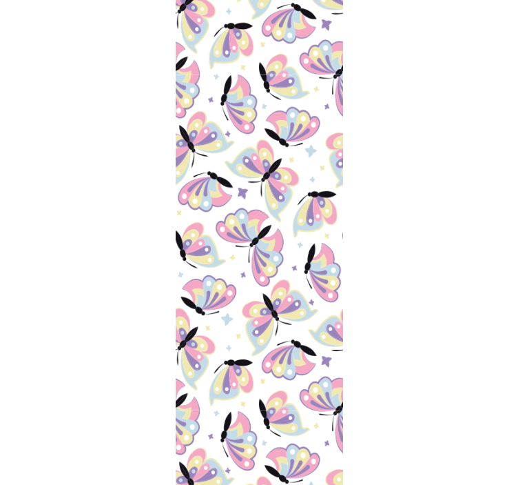 tapety na stenu motyle lietajúce farebné krídla - Tenstickers