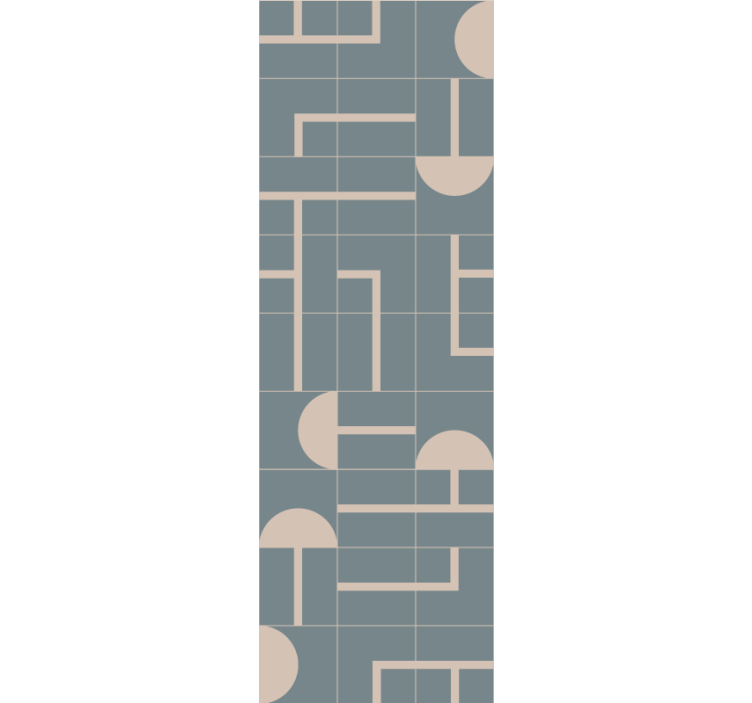 tapety geometrické vzory béžové štýlové tvary - Tenstickers