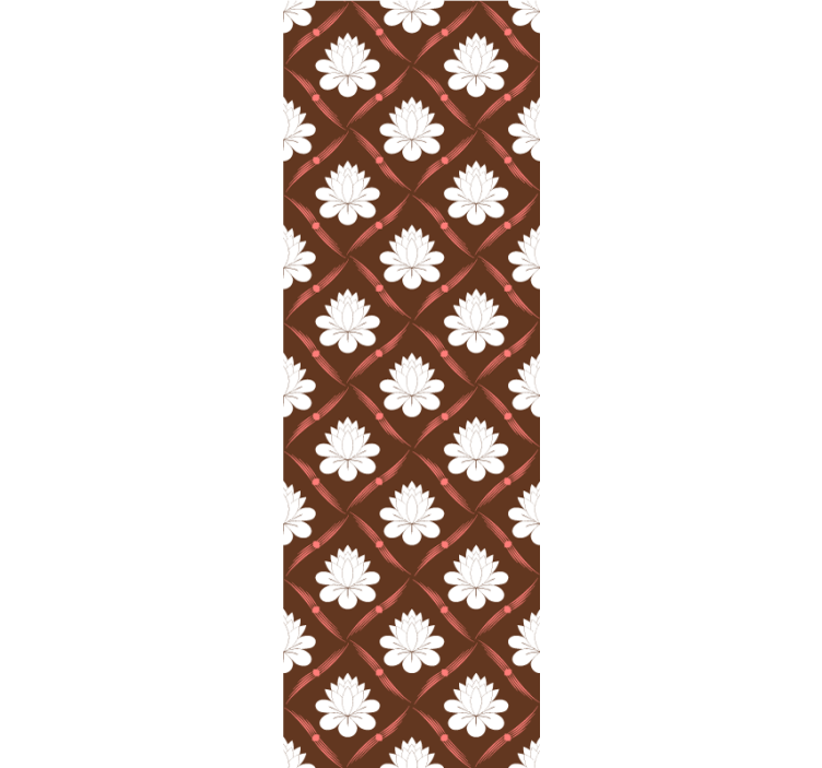 kvetinová tapeta dizajn lotosového vzoru - Tenstickers