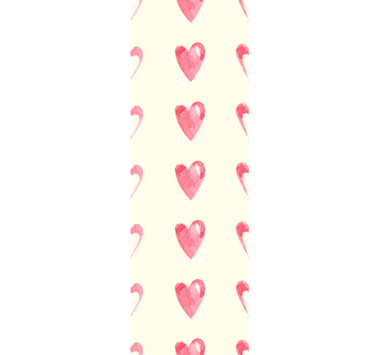 tapety do spálne dizajn s motívom srdca - Tenstickers