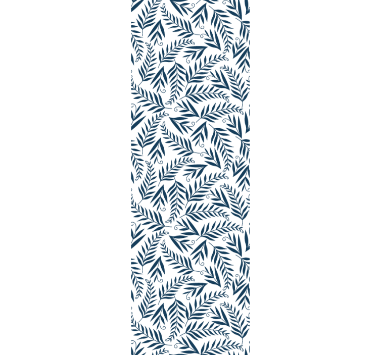 tapeta listy sivý botanický motív - Tenstickers