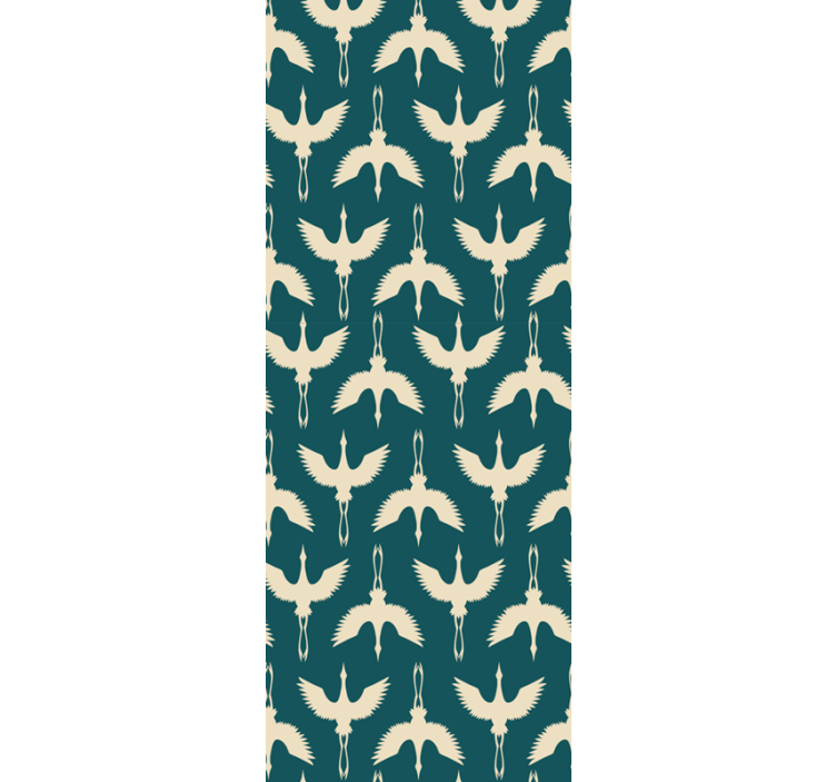 tapeta vtaky elegantné béžové vzory - Tenstickers