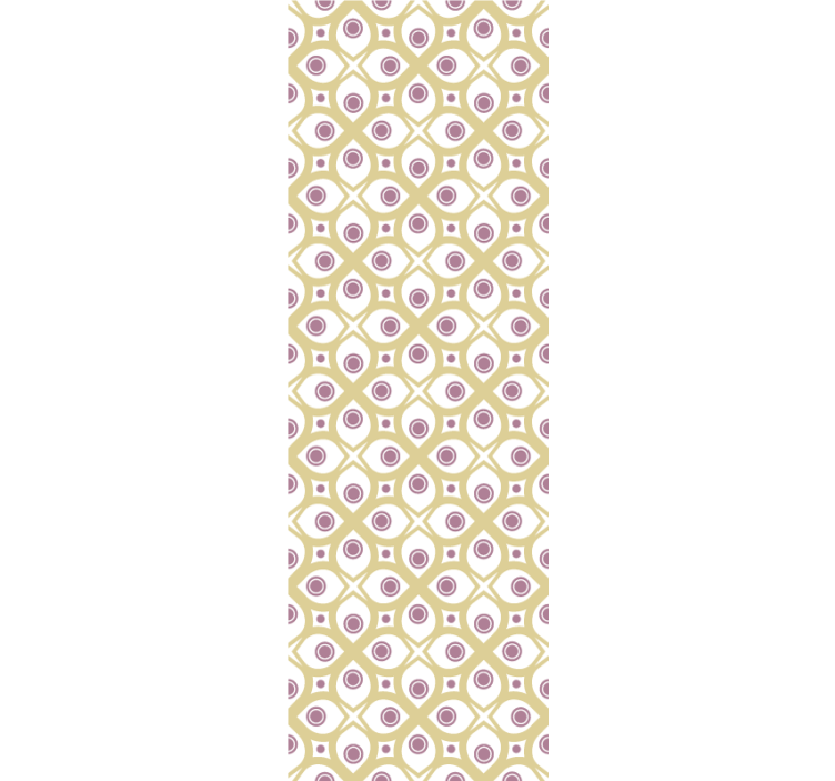 Geometrické tapety retro vzor očí - Tenstickers