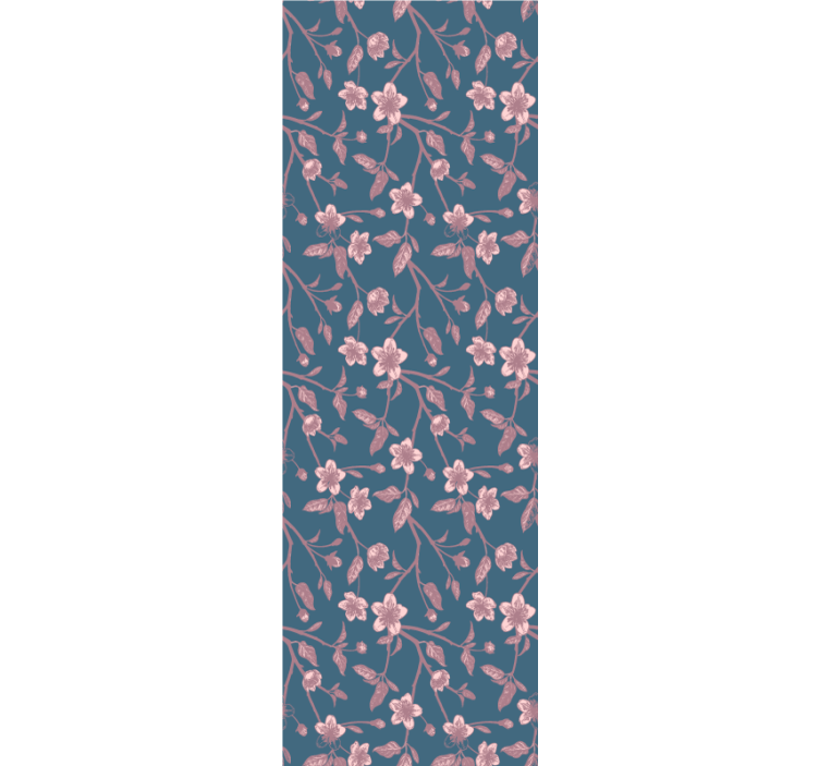 Tapety na stenu kvety ružové kvety na konároch - Tenstickers