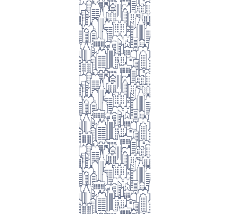 tapety mesto siluety mestskej panorámy - Tenstickers