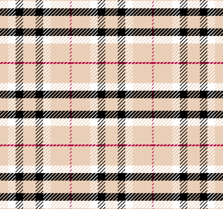 tapety do spálne burberry tartan - Tenstickers