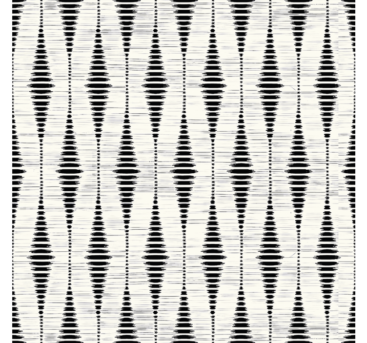 Geometrické tapety Čierny rabaul ikat - Tenstickers