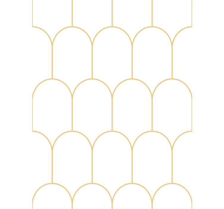 Tapety do obývačky s elegantnými zlatými oblúkmi - Tenstickers