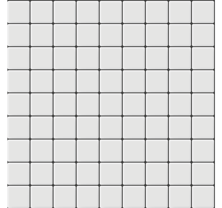 Tapety do obývačky s bielymi štvorcovými dlaždicami - Tenstickers