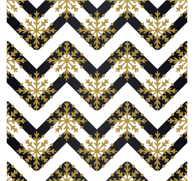 Tapety s ornamentami chevron kvetinový vzor - Tenstickers