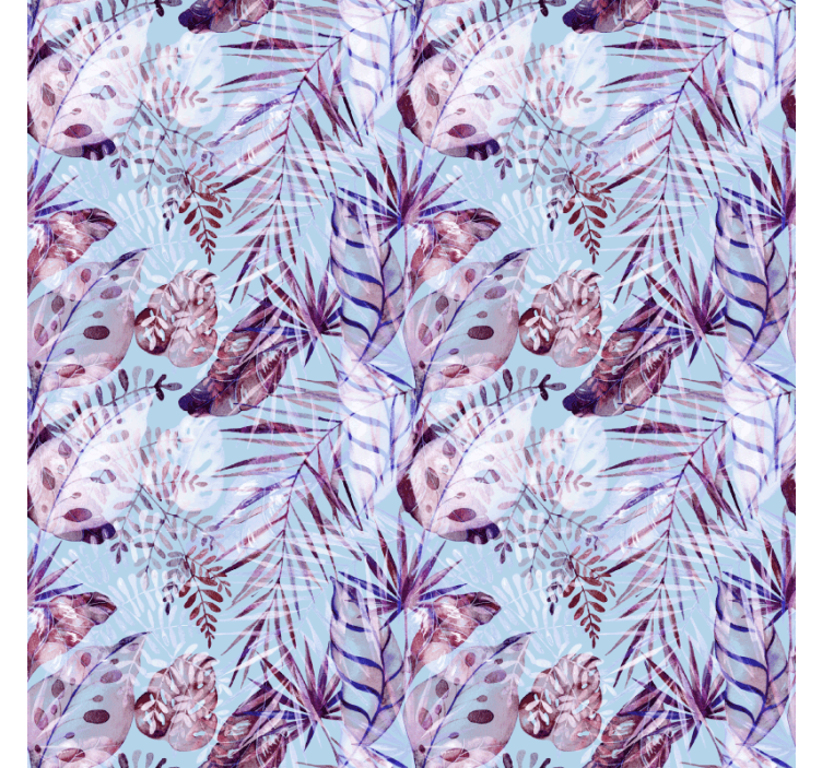 Tapeta do izby kvetinové listové ilustrácie - Tenstickers