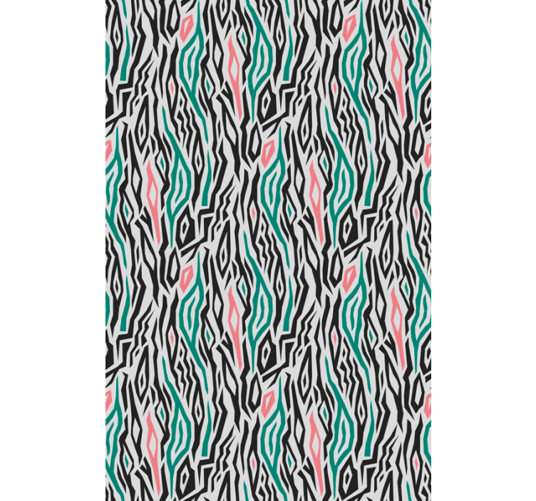 Tapeta na stenu zvierata modro-ružová zebra - Tenstickers