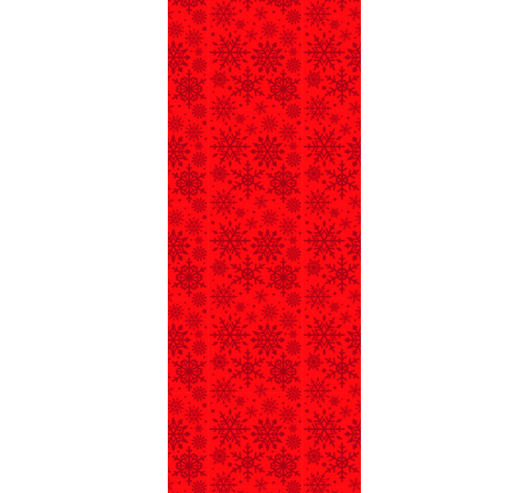 Vianočné tapety červené snehové vločky - Tenstickers