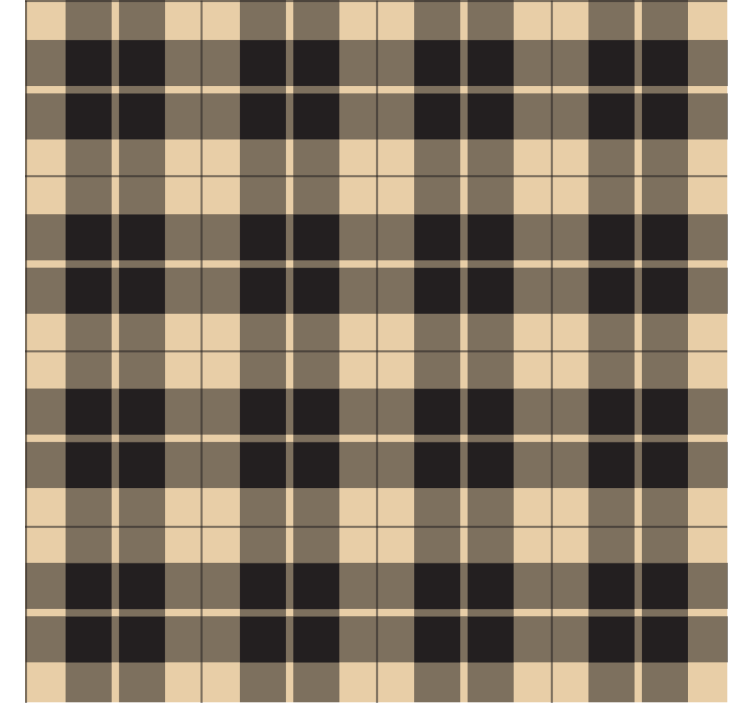 Tapeta do chodby béžové vzorované štvorce s čiernymi líniami - Tenstickers