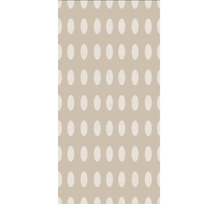 Tapety do jedálne s geometrickým bielym kruhovým vzorom - Tenstickers