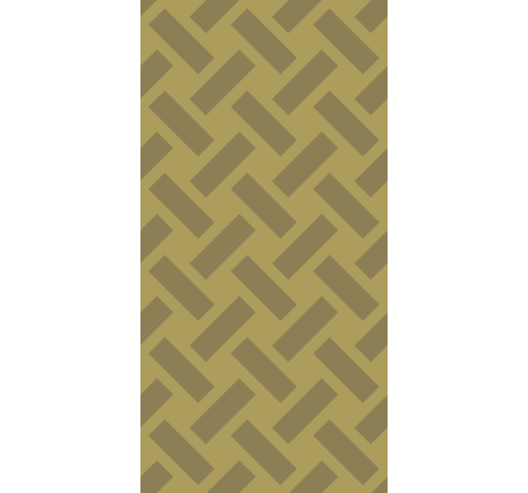 Tapety do jedálne geometrický žltý štvorcový vzor - Tenstickers