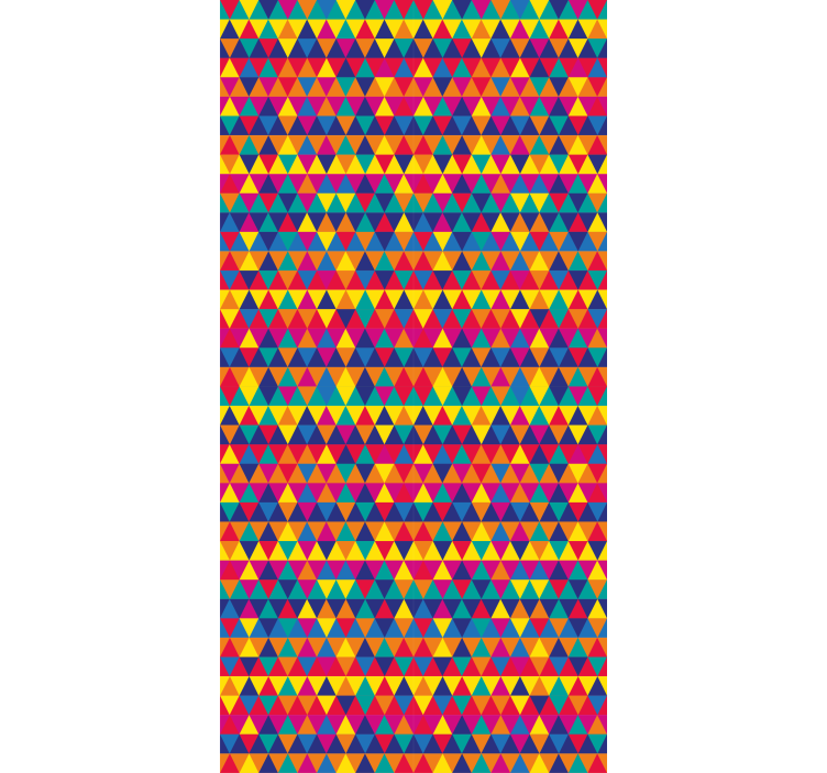 Tapety geometrické vzory farebné trojuholníky - Tenstickers