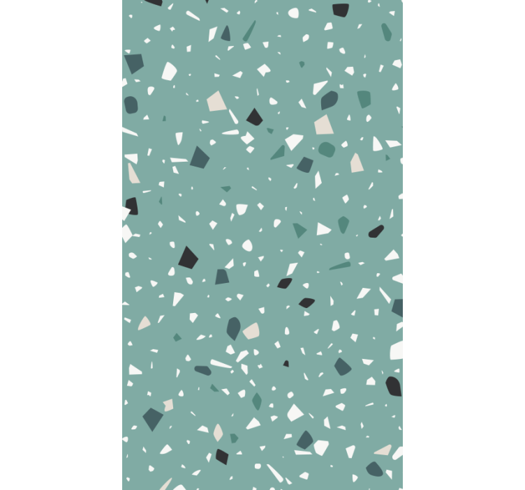 Rôzne vzorované tapety aquamarín terrazzo - Tenstickers