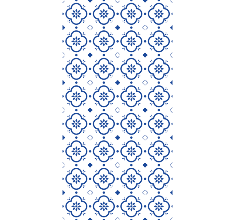 Klasické tapety modré dlaždice - Tenstickers