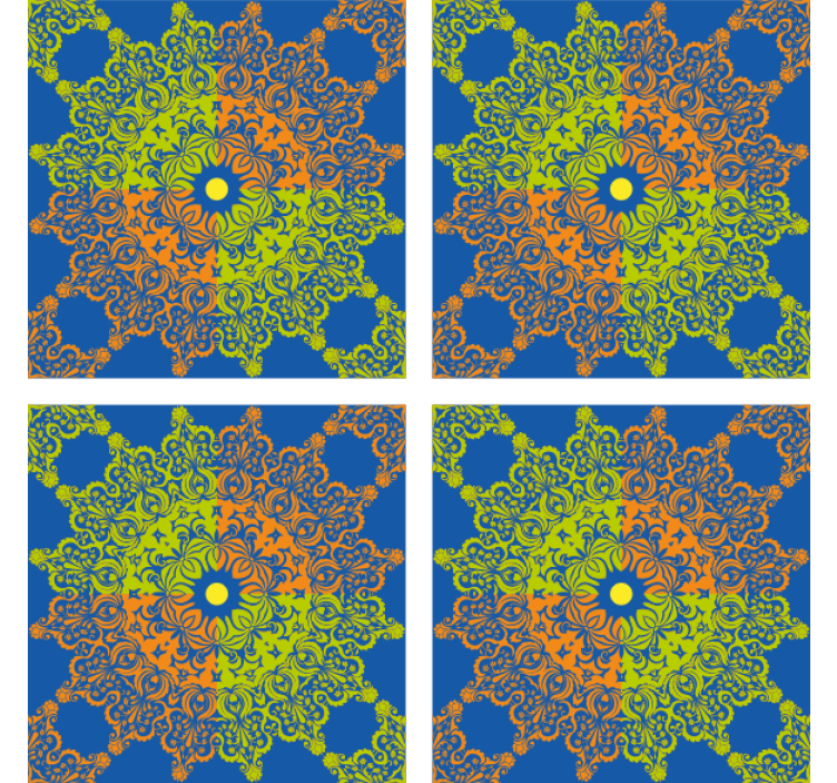 Tapeta obkladačky farebný mandala vzor - Tenstickers